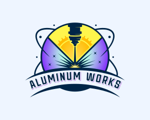 Laser Automation Metalworks logo design