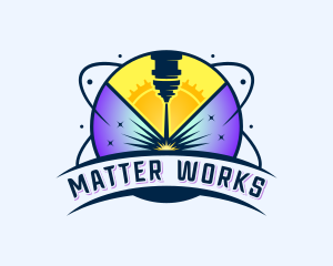 Laser Automation Metalworks logo design