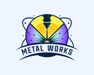 Laser Automation Metalworks logo design