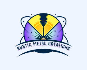 Laser Automation Metalworks logo design