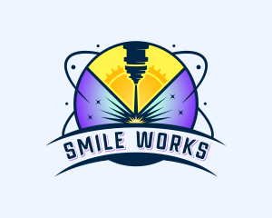 Laser Automation Metalworks logo design