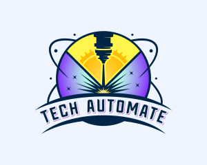 Laser Automation Metalworks logo design