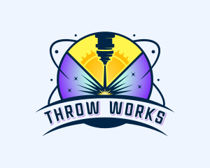 Laser Automation Metalworks logo design