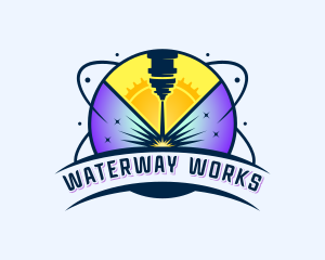 Laser Automation Metalworks logo design