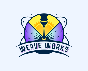 Laser Automation Metalworks logo design