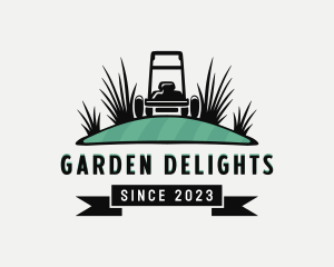 Lawn Care Grass Garden logo design