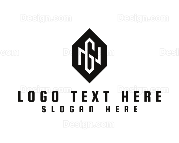 Hexagon Monogram NG Logo
