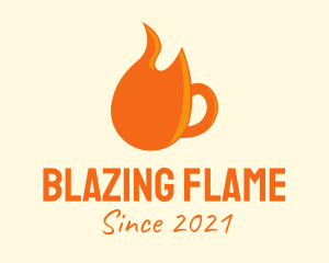 Flame Coffee Mug  logo design