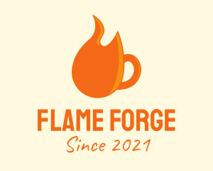 Flame Coffee Mug  logo design