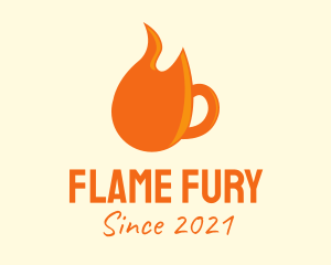 Flame Coffee Mug  logo design