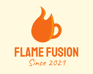 Flame Coffee Mug  logo design