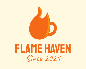 Flame Coffee Mug  logo design