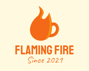 Flame Coffee Mug  logo design