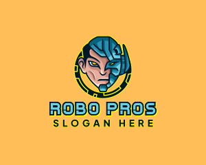 Human Cyborg Robot logo