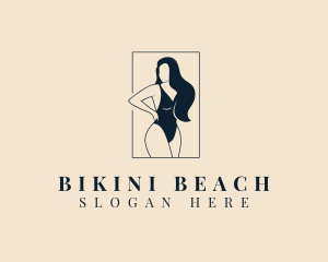 Flawless Swimsuit Woman logo design