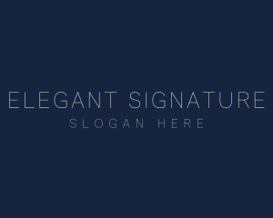 Minimalist Elegant Company logo design