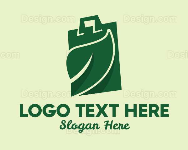 Green Eco Bag Logo