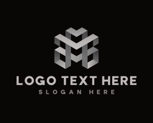 Digital Structure Geometric logo