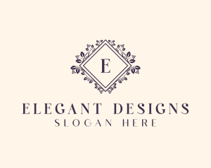 Luxury Floral Event logo design