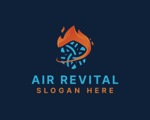 Snow Fire Airconditioning logo design