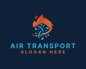 Snow Fire Airconditioning logo design