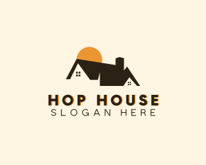 Roof Housing Property logo design