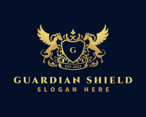 Luxury Shield Pegasus  logo