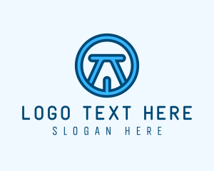 Modern Letter A Company  logo design