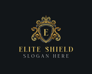 Crown Shield Ornament logo design