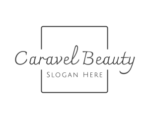 Thin Script Beauty logo design