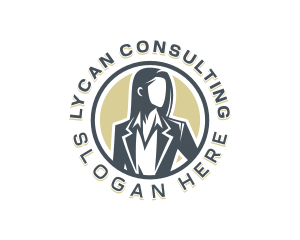 Executive Woman Supervisor logo design