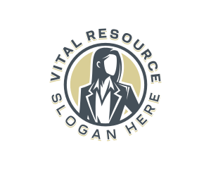 Executive Woman Supervisor logo design