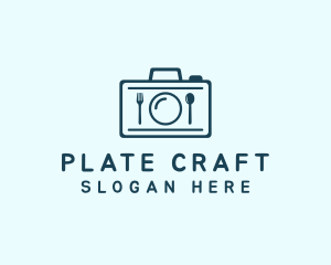 Food Plate Camera logo design