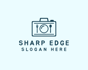 Food Plate Camera logo design