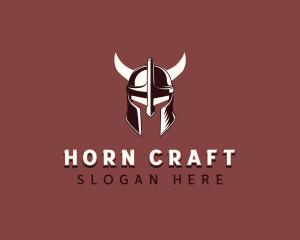 Medieval Viking Horns logo design