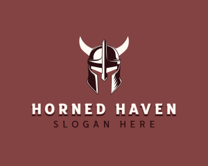 Medieval Viking Horns logo design