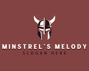 Medieval Viking Horns logo design