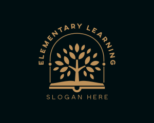 Book Tree Learning logo design