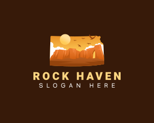 Monument Rocks Kansas logo design