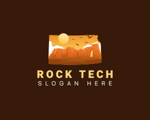 Monument Rocks Kansas logo design