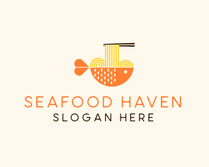 Seafood Ramen Restaurant  logo design