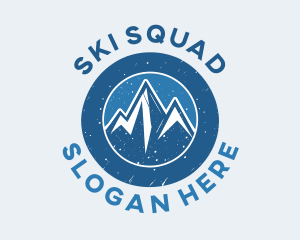 Blue Snowy Mountains logo