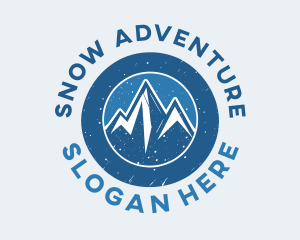 Blue Snowy Mountains logo