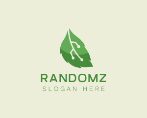 Technology Plant Leaf logo