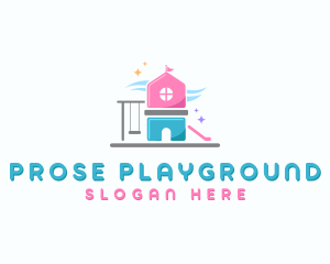 Playground Kindergarten Daycare logo design