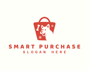 Pet Shopping Bag Market logo design