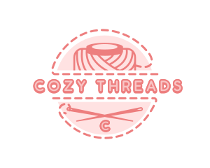 Needle Sewing Yarn logo design