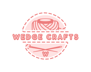 Needle Sewing Yarn logo design