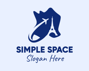 Blue Paris Tourism logo design