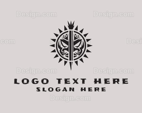 Tribal Pen Sun Logo